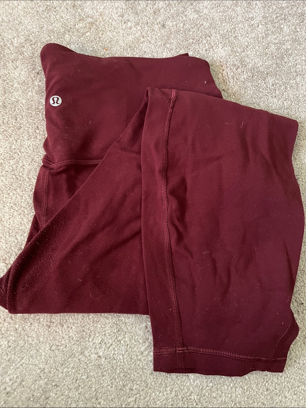 Lululemon Burgundy Red Align High-Rise Leggings With Pockets 25”